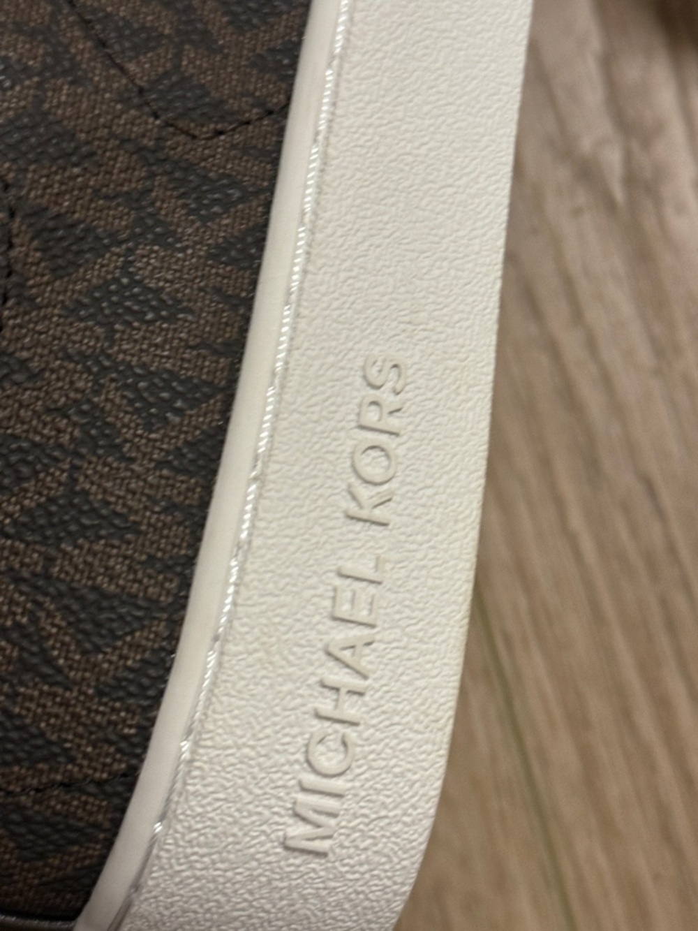 Michael Kors Chocolate Brown MK Logo Low-Top Sneakers - Picture 10 of 12